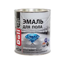 Эмаль  алк.-урет. износост.,ударопроч.,для окр.полов серая RAL 7040  2 л DALI