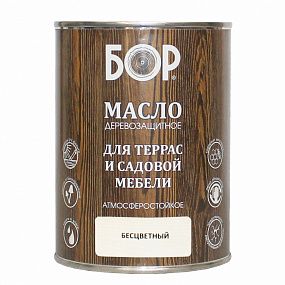 !Масло деревозащитное для террас и садовой мебели БОР атмосферостойкое, база С