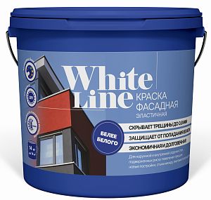 !Краска эластичная ВД White Line  База С (Квил) (9 л/11,5 кг)