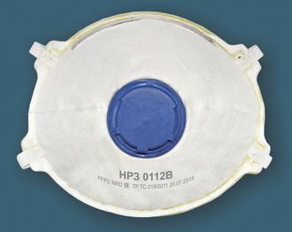 Респиратор полумаска фильтр. НРЗ-0112В  FFP2 NR D (все виды аэроз., кислые газы) с клап.выд.(1 шт)