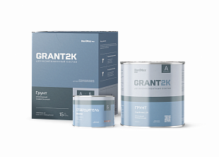 Грунт УниЭпокс 211  GRANT 2К HardMax PRO водостойкий  св.-серый (комплект 2+0,74 кг)