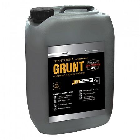 Грунтовка ELEMENT SE GRUNT, 5 л (5 кг), проникающая, для внутренних работ