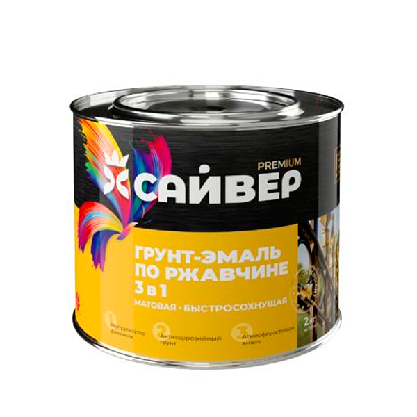 Гр-эмаль 3 в 1 по ржав. красно-коричневая (24 час) 1,8 кг (Старт)